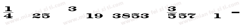 NumbersClaimcheck Regular字体转换